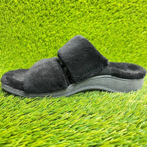 Vionic Dessie Womens Size 6 Black Casual Classic Comfort Slip On Slippers Shoes - Picture 2 of 10